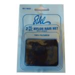 Nylon hrnet mrkebrun st  2 stk.